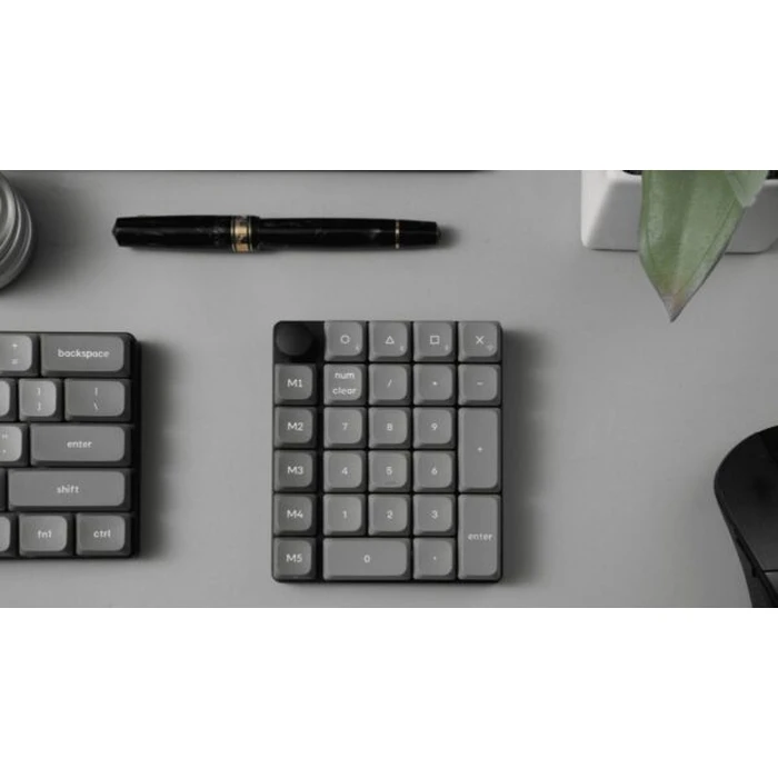 Keychron K0 Max (K0M-H4) QMK Wireless Custom Num Pad Mechanical Low Profile Banana Sw. RGB Hot-Swap