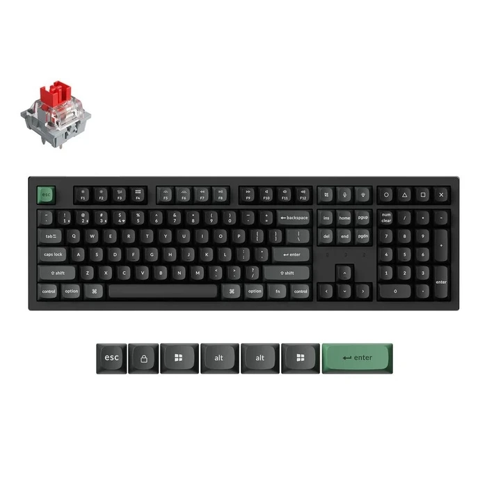 Keychron K10 Ultra K10U-H1 Ασύρματο Gaming Μηχανικό Πληκτρολόγιο Keychron Red (US)
