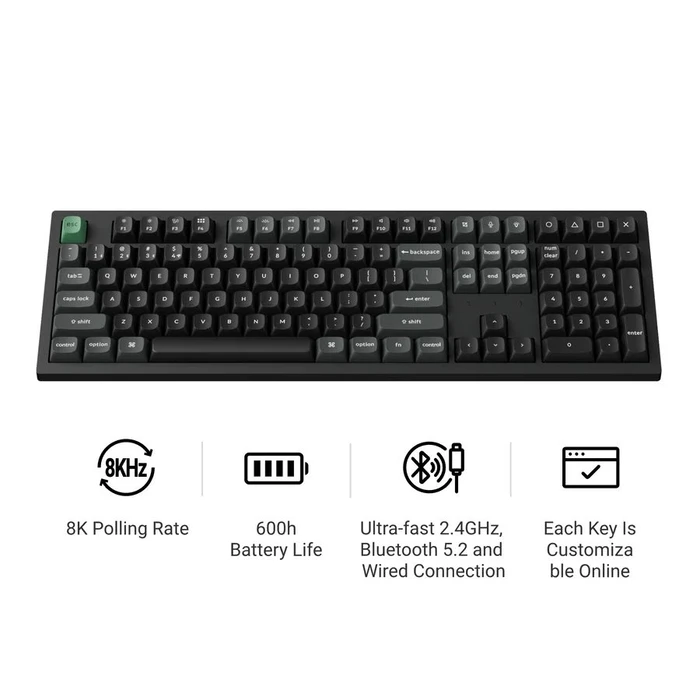 Keychron K10 Ultra K10U-H1 Ασύρματο Gaming Μηχανικό Πληκτρολόγιο Keychron Red (US)