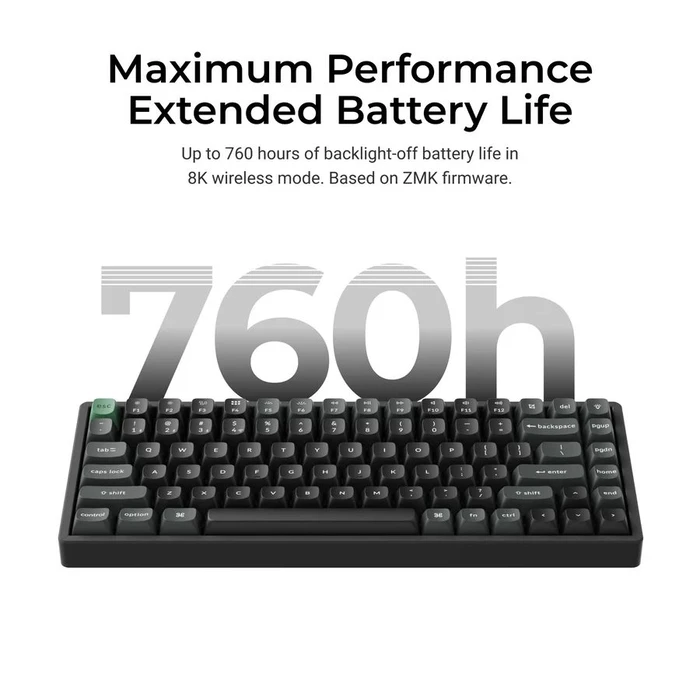 Keychron K2 Ultra K2U-J3 Ασύρματο Gaming Μηχανικό Πληκτρολόγιο 75% Keychron Brown RGB (US)