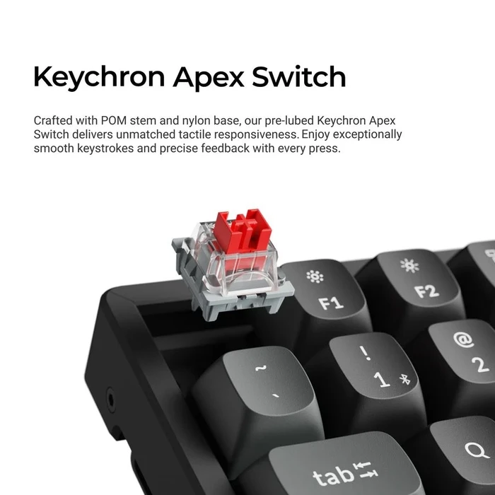 Keychron K8 Ultra (K8U-J3) Ασύρματο Gaming Μηχανικό Πληκτρολόγιο Tenkeyless με Keychron Brown διακόπτες (US)