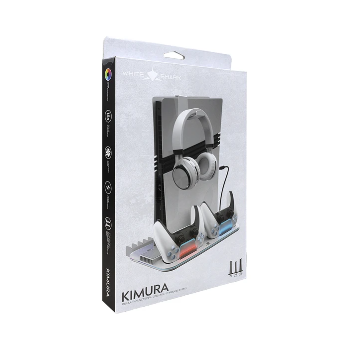WHITE SHARK KIMURA-PRO PS5 Cooling Pad & Charging Dock (Red)
