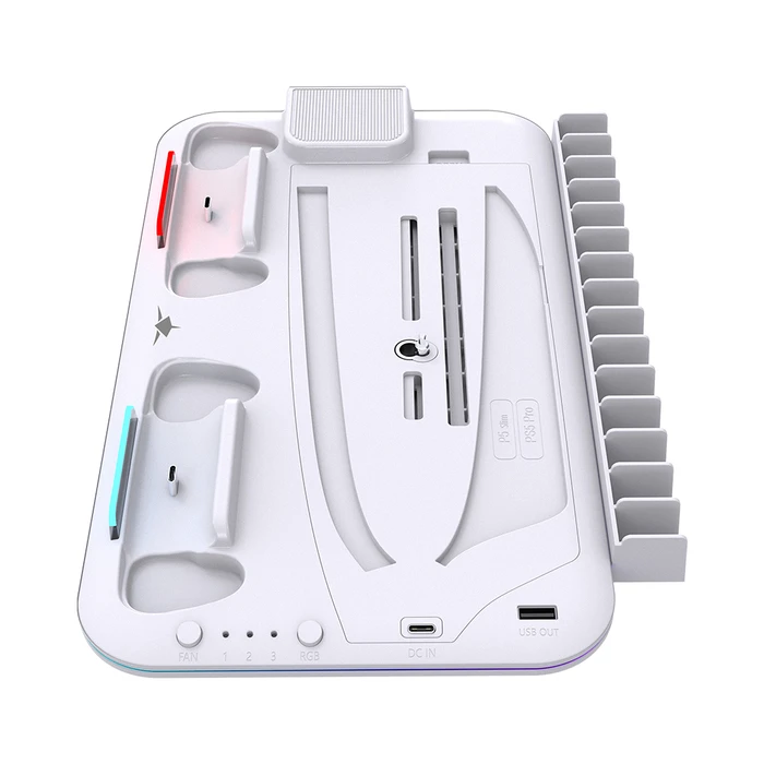 WHITE SHARK KIMURA-PRO PS5 Cooling Pad & Charging Dock (Red)