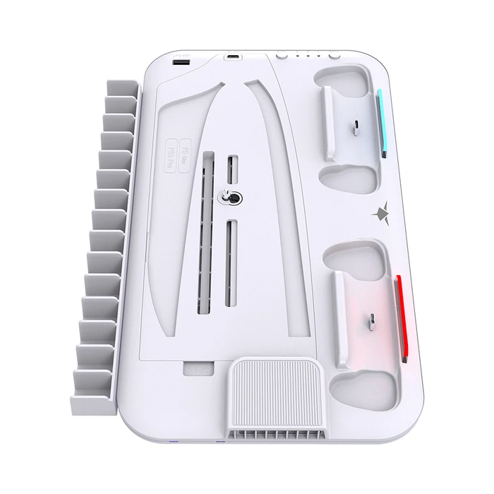 WHITE SHARK KIMURA-PRO PS5 Cooling Pad & Charging Dock (Red)