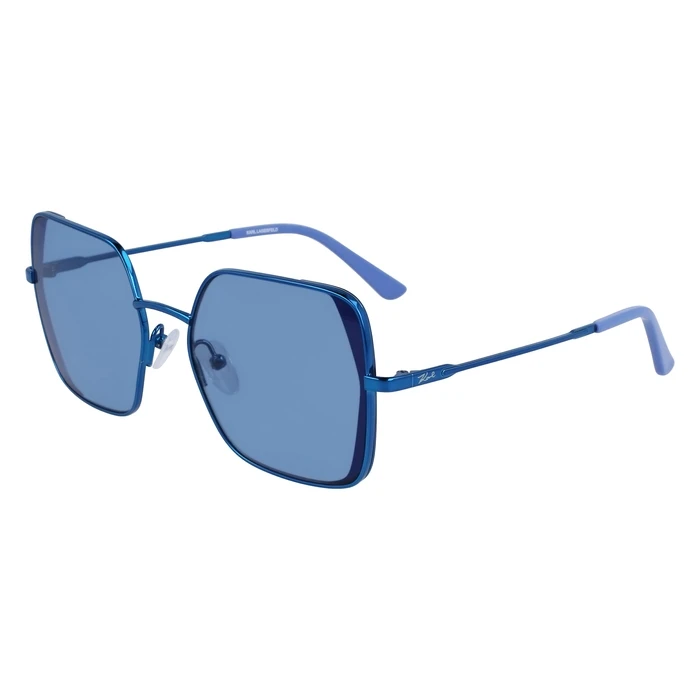 Karl Lagerfeld Women's Sunglasses KL340S-5618400 - Metal Frame, Blue Lenses, 56/18/140 mm