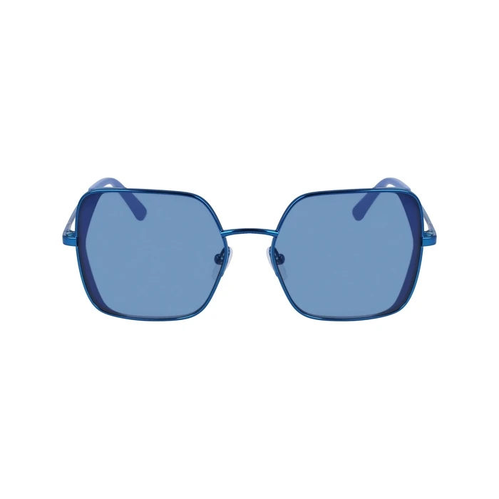 Karl Lagerfeld Women's Sunglasses KL340S-5618400 - Metal Frame, Blue Lenses, 56/18/140 mm