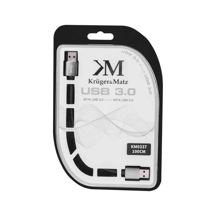 Kruger&Matz USB 3.0 Cable 1 m — USB-A to USB-A, 5 Gb/s, 5 V/2 A