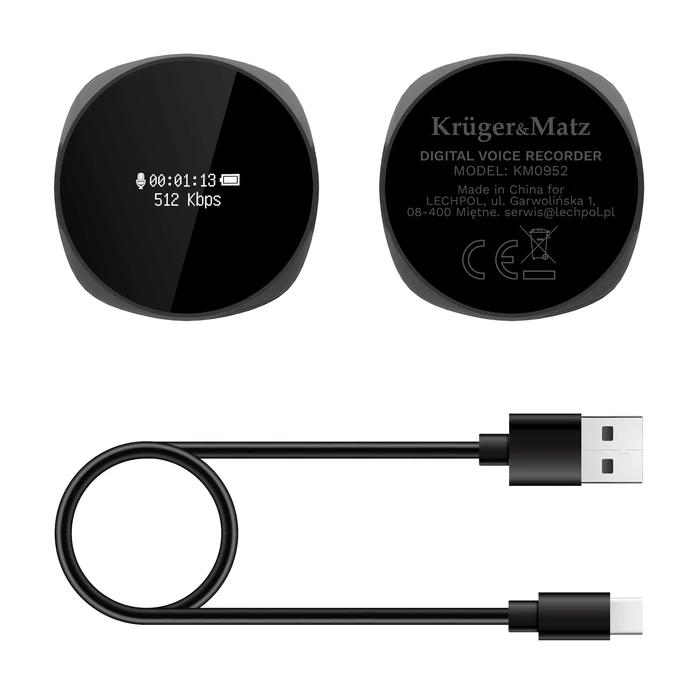 Digital Voice Recorder with 8GB Internal Memory Kruger&Matz KM0952