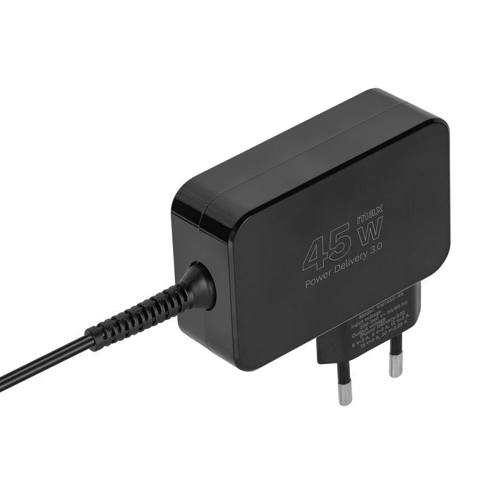 Kruger&Matz Universal Laptop Charger USB-C 45W (KM1450-45) with Detachable Cable and 7 Tips