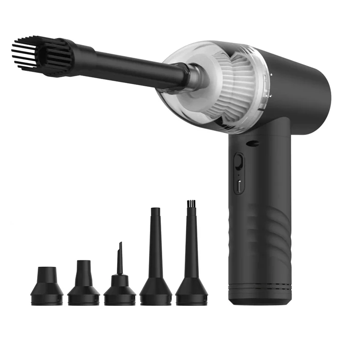 Σκουπάκι Χειρός Kinzir 2 Σε 1 & Air Duster Vc43, 70W, 6000Mah, Μαύρο