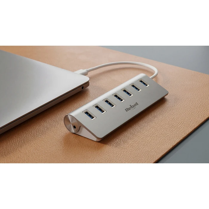 Rebel USB 3.0 7-Port Hub with USB-A Connection (KOM1091)