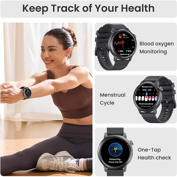 KOSPET Orb Smartwatch 46mm Γραφίτης (KOS-ORB-BK)