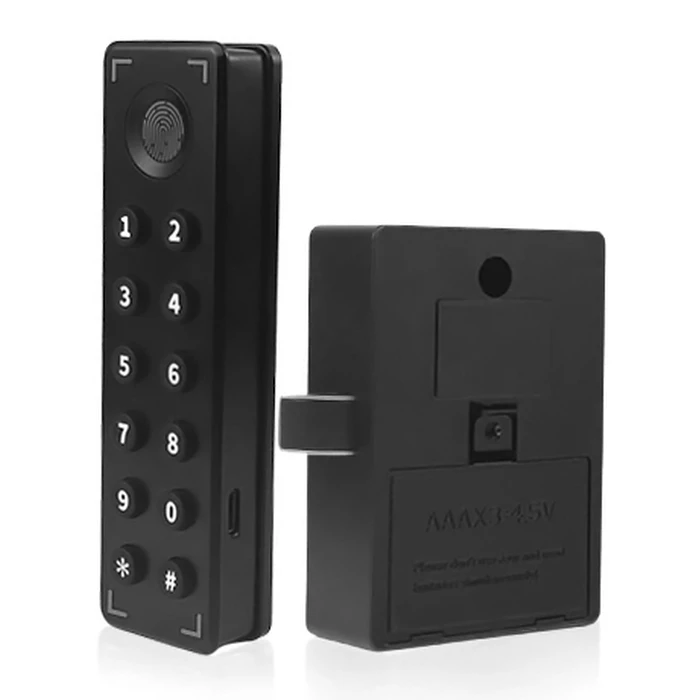 Ηλεκτροπύρος Kerong KR-S1030, συνδυασμού & fingerprint, Μαύρος