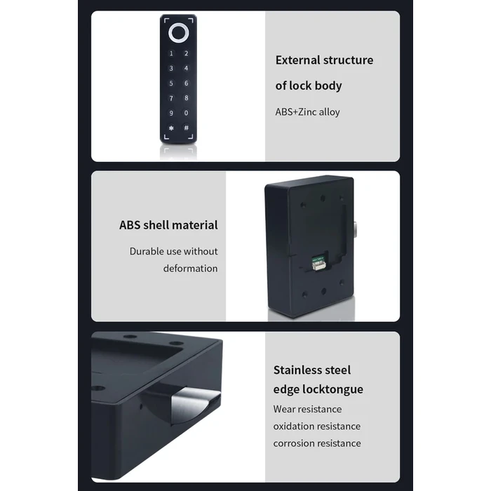 Ηλεκτροπύρος Kerong KR-S1030, συνδυασμού & fingerprint, Μαύρος