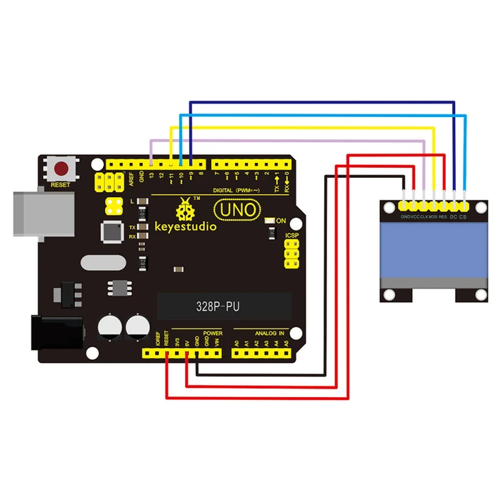 Μικροηλεκτρονικά Keyestudio OLED graphic display module KS0056, 1.3", 128x64
