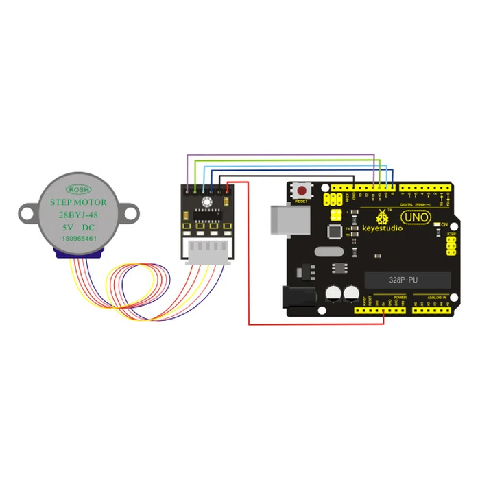 Μικροηλεκτρονικά Keyestudio stepper motor drive board και stepper motor KS0327, 5V, 3τμχ