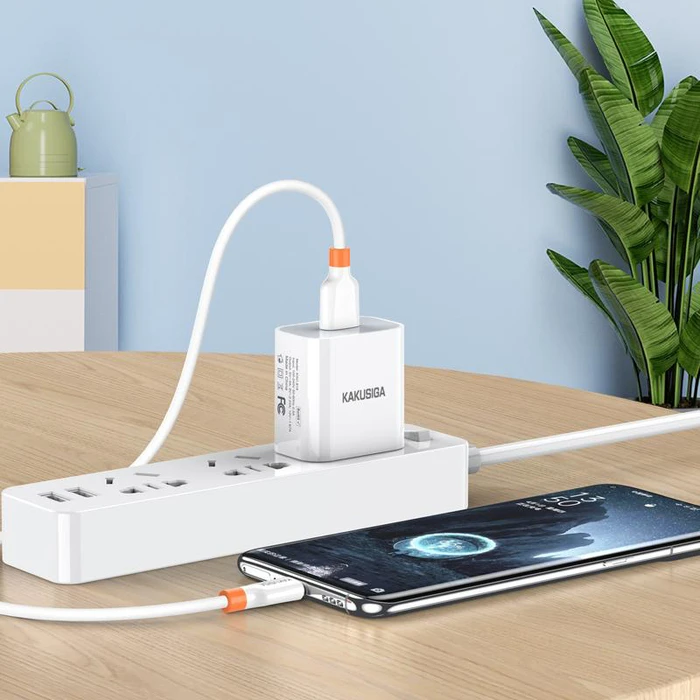 Kakusiga USB 2.0 Cable USB-C male - USB-A Λευκό 0.25m KSC-1024-C-WH