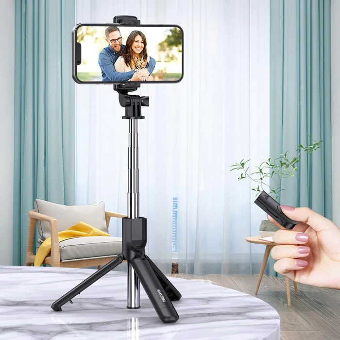 Selfie Stick Kakusiga KSC-1143 με Τρίποδο, Έως 70cm, Bluetooth, Μαύρο