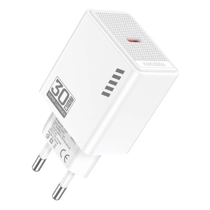 KAKUSIGA φορτιστής τοίχου KSC-1241 USB-C 30W λευκός