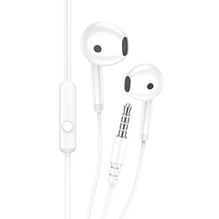 Handsfree Ακουστικά Kakusiga KSC-1301, 3.5mm, 14Mm, 1.1M, Λευκά