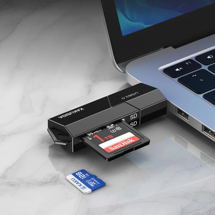 Card Reader Kakusiga KSC-1411 για Sd & Micro Sd, 480Mbps, USB Σύνδεση, Μαύρο