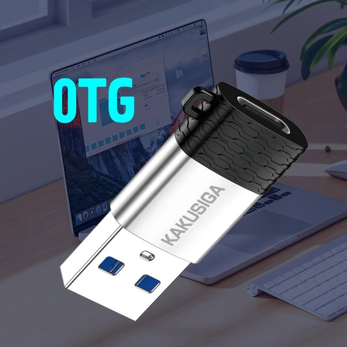 Αντάπτορας USB Kakusiga USB-C σε USB KSC-1421, 5Gbps, 18W, Γκρι
