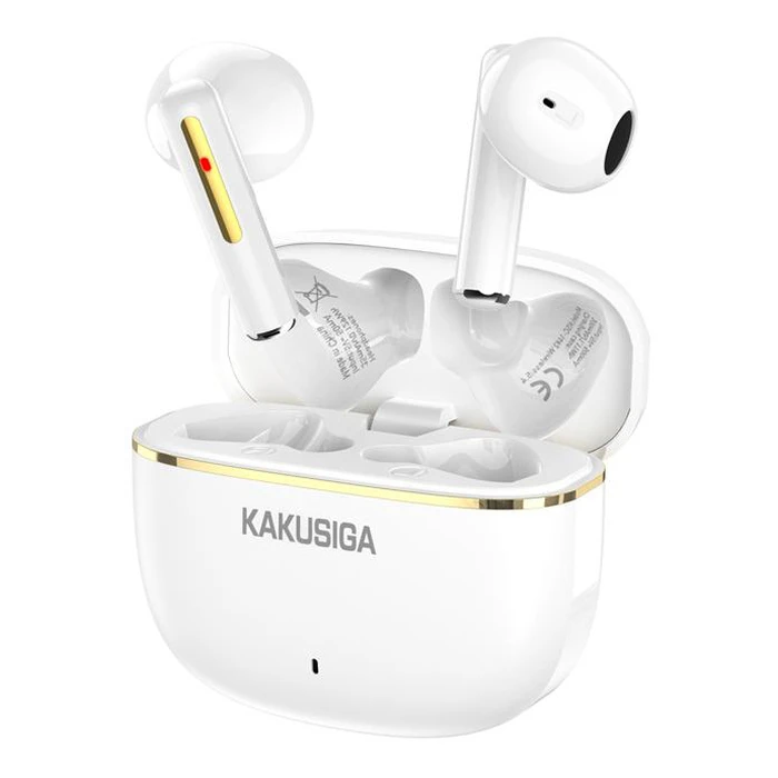 Kakusiga KSC-1482 Earbud Bluetooth Handsfree Ακουστικά με Θήκη Φόρτισης Λευκά