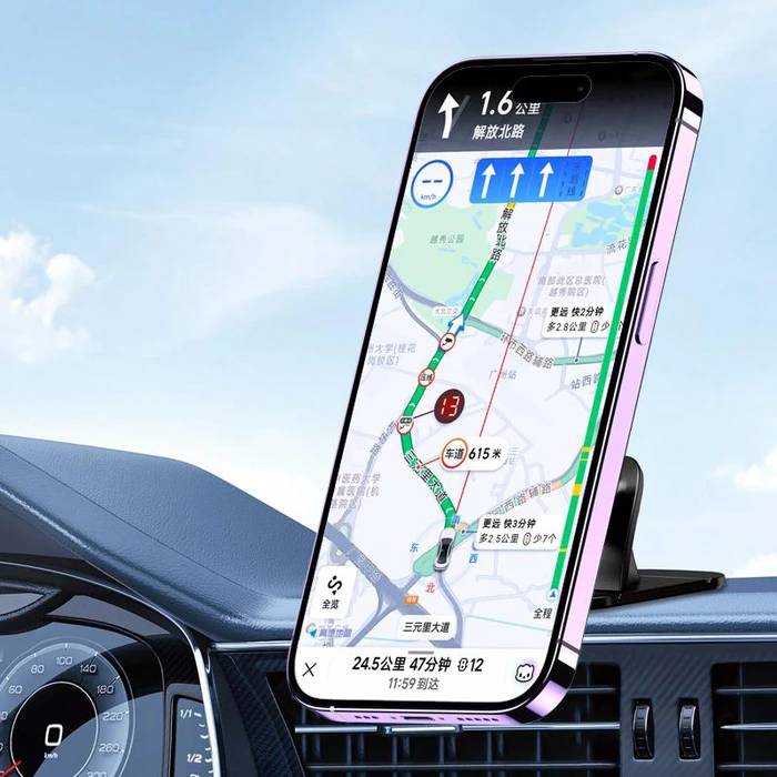 Βάση Smartphone Kakusiga Αυτοκινήτου KSC-1705 για Ταμπλό, Μαγνητική, Μαύρη