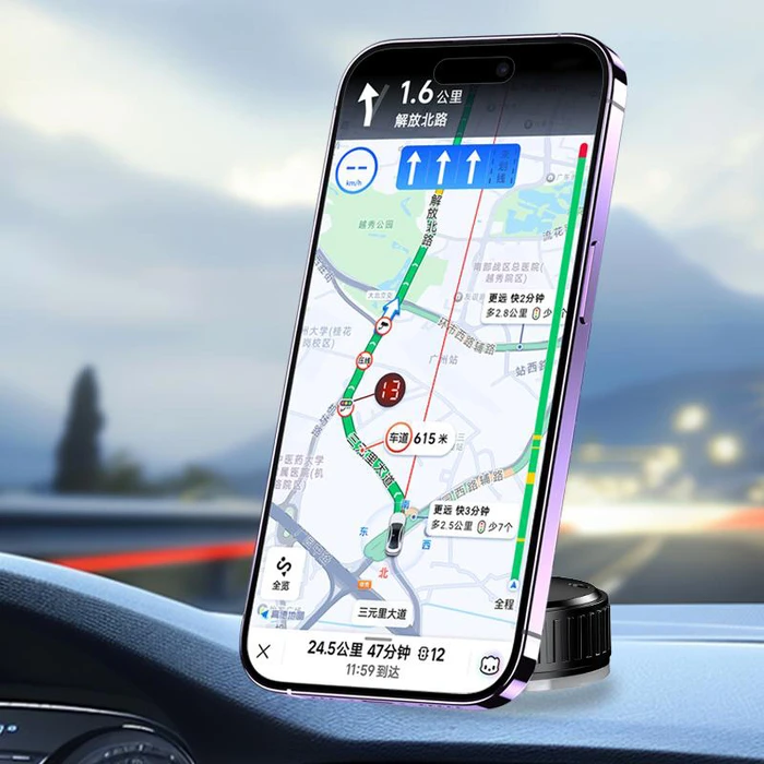 Βάση Smartphone Kakusiga Αυτοκινήτου KSC-1718 για Ταμπλό, Μαγνητική, Μαύρη