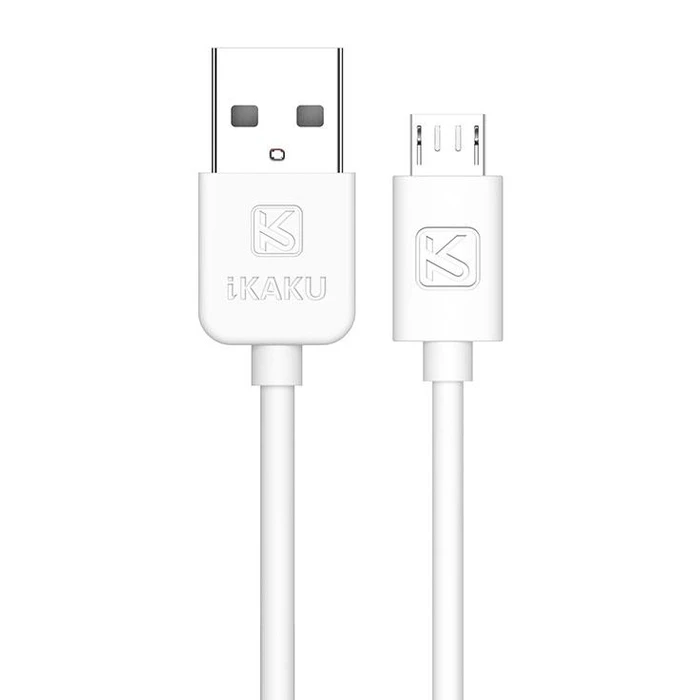 Καλώδιο Micro USB Kakusiga σε USB KSC-332, 2.4A, 480Mbps, 2M, Λευκό