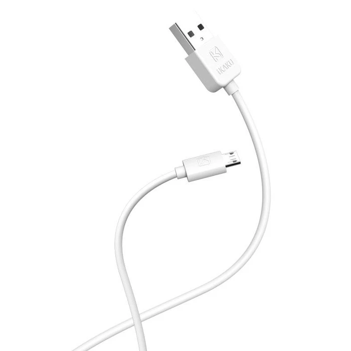 Καλώδιο Micro USB Kakusiga σε USB KSC-332, 2.4A, 480Mbps, 2M, Λευκό
