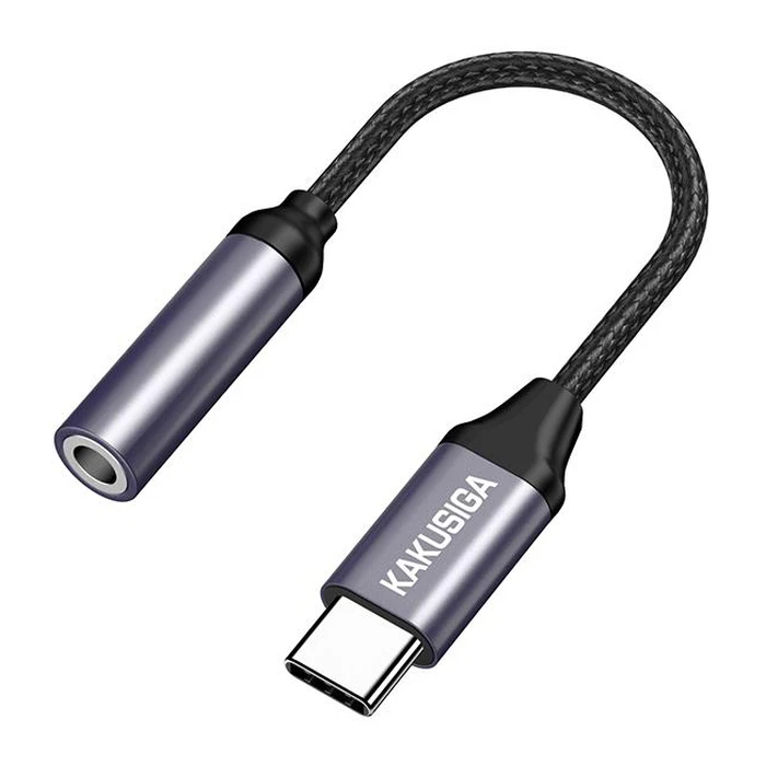 Αντάπτορας USB Kakusiga USB-C σε 3.5mm KSC-428, Γκρι