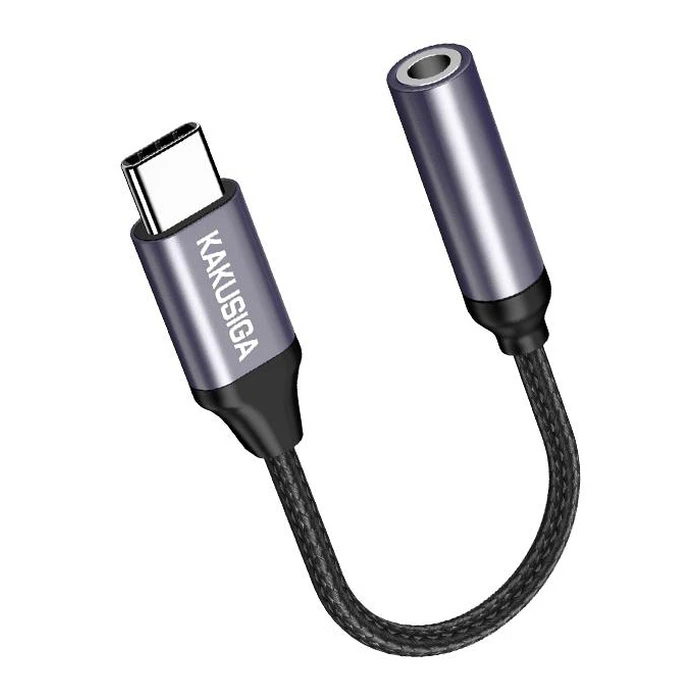 Αντάπτορας USB Kakusiga USB-C σε 3.5mm KSC-428, Γκρι