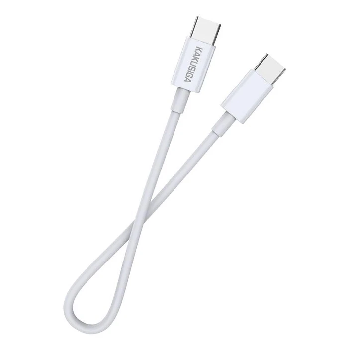 Καλώδιο USB-C Kakusiga σε USB-C KSC-653, 100W, 480Mbps, 25Cm, Λευκό