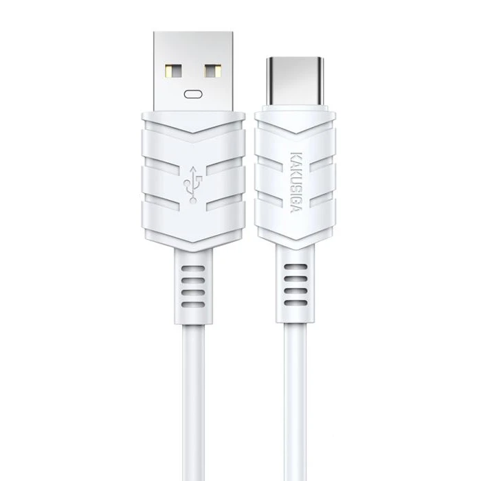 Καλώδιο USB-C Kakusiga σε USB KSC-710, 3A, 480Mbps, 1.2M, Λευκό