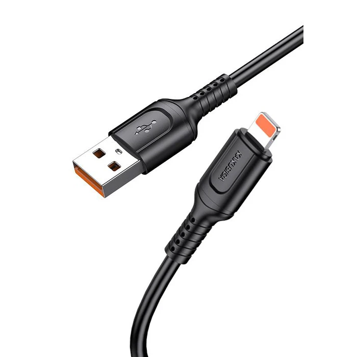 Καλώδιο Lightning Kakusiga σε USB KSC-805, 2.4A, 480Mbps, 1M, Μαύρο