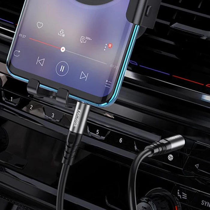 Καλώδιο Ήχου Kakusiga 3.5mm KSC-892, Aux, 1M, Μαύρο