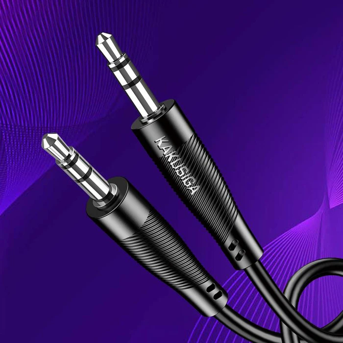 Καλώδιο Ήχου Kakusiga 3.5mm KSC-893, Aux, 1M, Μαύρο