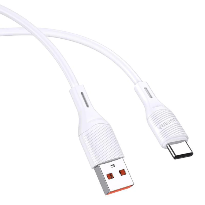 Καλώδιο USB-C Kakusiga σε USB KSC-953, Σιλικόνης, 3A, 480Mbps, 1M, Λευκό