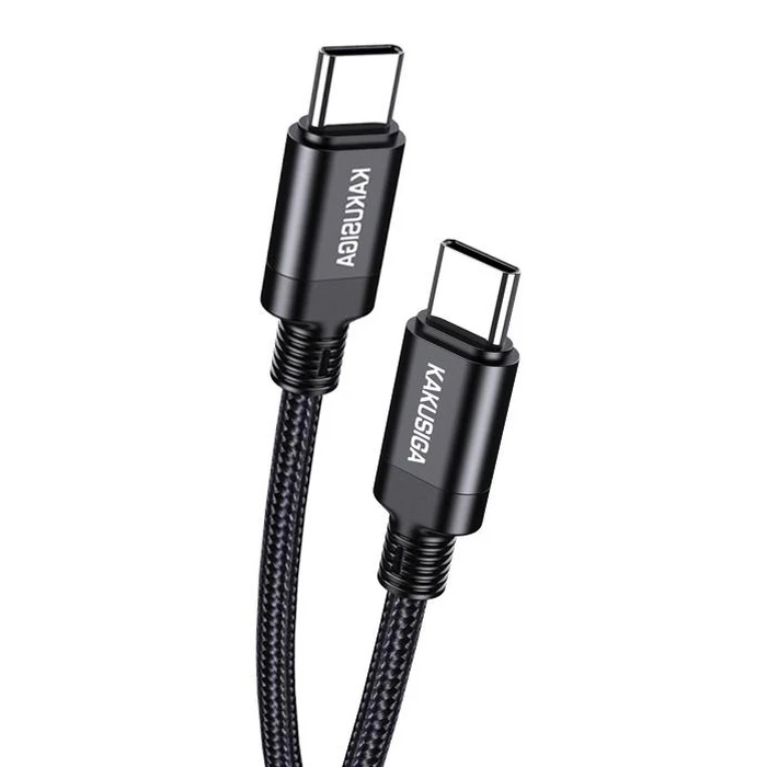 Καλώδιο USB-C Kakusiga σε USB-C KSC-970, 60W, 480Mbps, 1M, Μαύρο