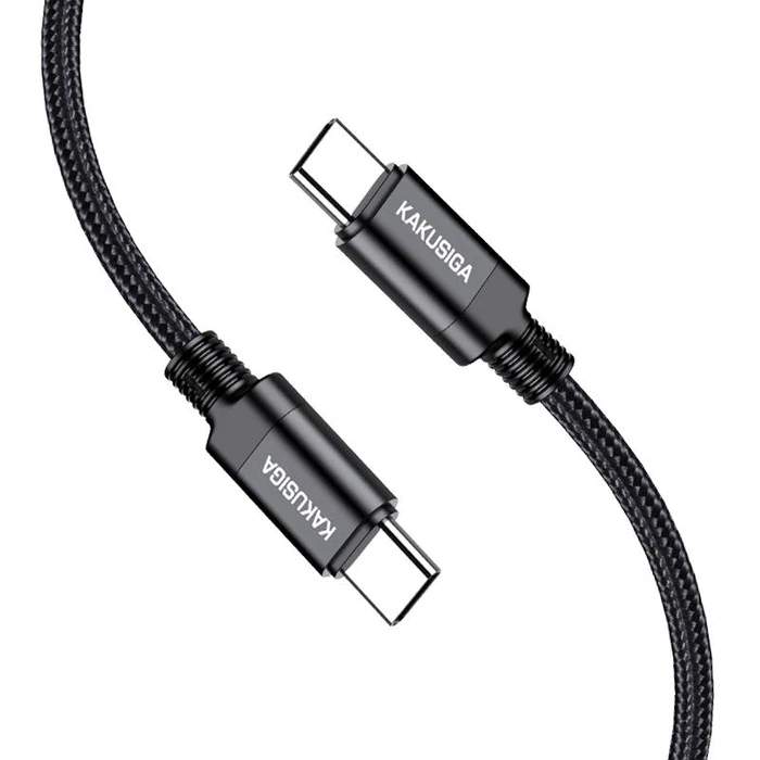 Καλώδιο USB-C Kakusiga σε USB-C KSC-970, 60W, 480Mbps, 1M, Μαύρο