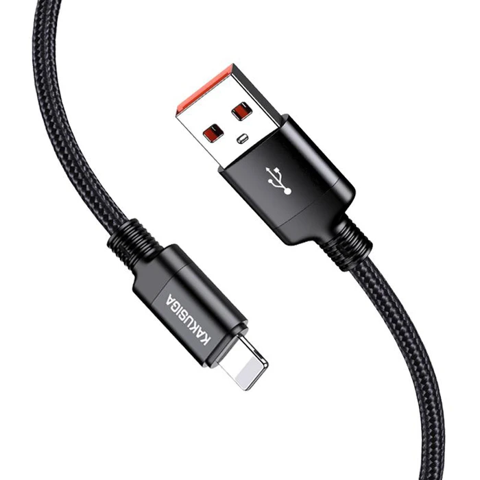 Καλώδιο Lightning Kakusiga σε USB KSC-970, 3A, 480Mbps, 1M, Μαύρο