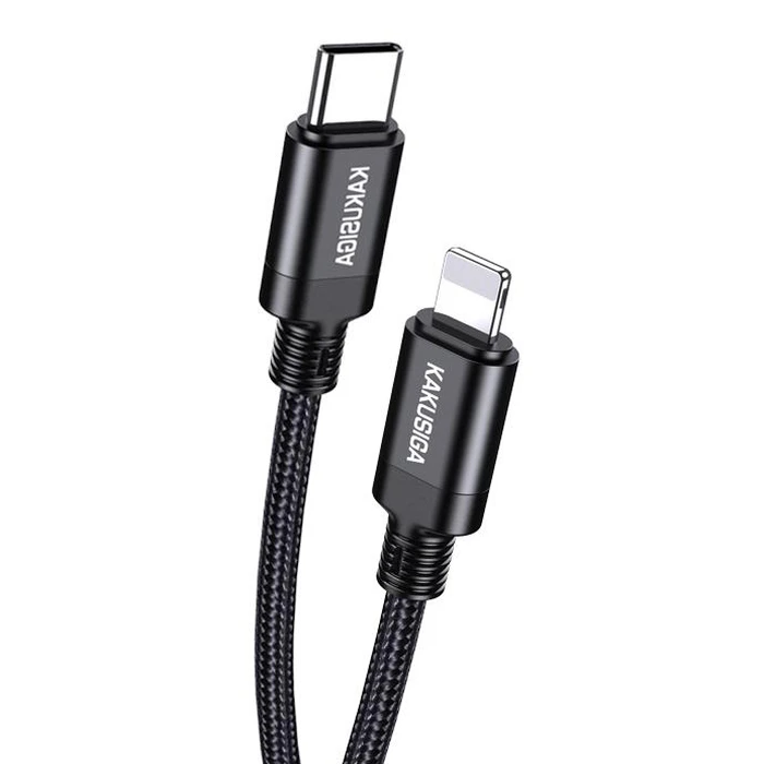Καλώδιο Lightning Kakusiga σε USB-C KSC-970, 27W, 480Mbps, 1M, Μαύρο