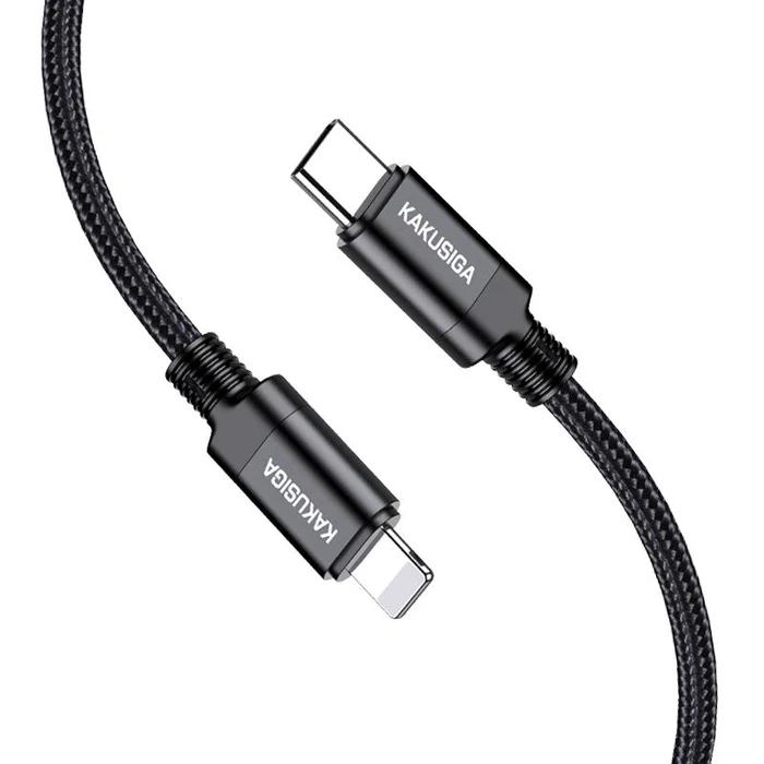Καλώδιο Lightning Kakusiga σε USB-C KSC-970, 27W, 480Mbps, 1M, Μαύρο
