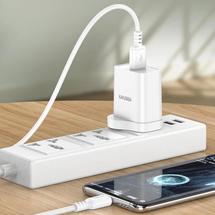 Καλώδιο USB-C Kakusiga σε USB KSC-982, 3A, 480Mbps, 1M, Λευκό