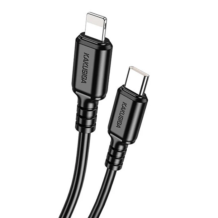 KAKUSIGA Καλώδιο Lightning σε USB-C KSC-982 20W 480Mbps 1m Μαύρο