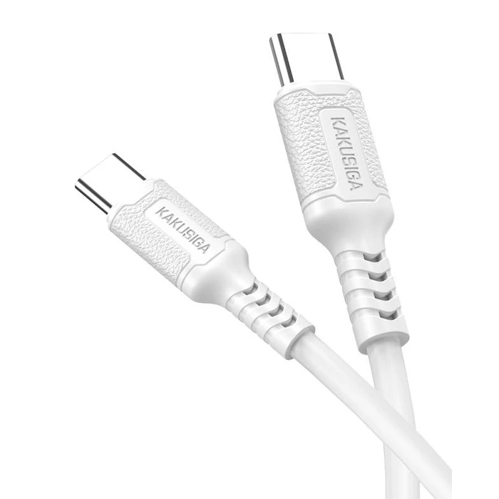 Καλώδιο USB-C Kakusiga σε USB-C KSC-984, Σιλικόνης, 60W, 480Mbps, 1M, Λευκό