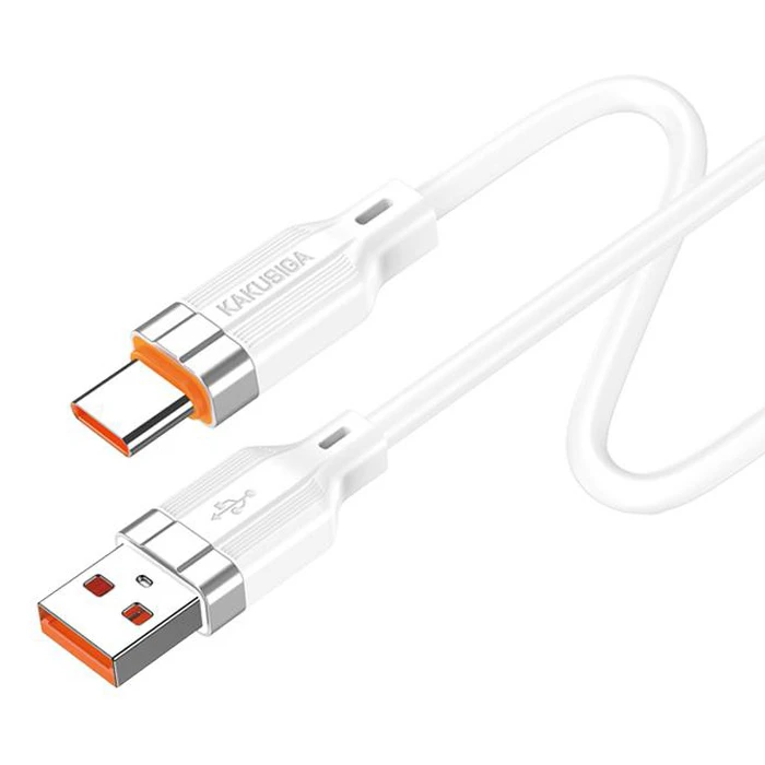 Καλώδιο USB-C Kakusiga σε USB KSC-995, Σιλικόνης, 5A, 480Mbps, 1M, Λευκό