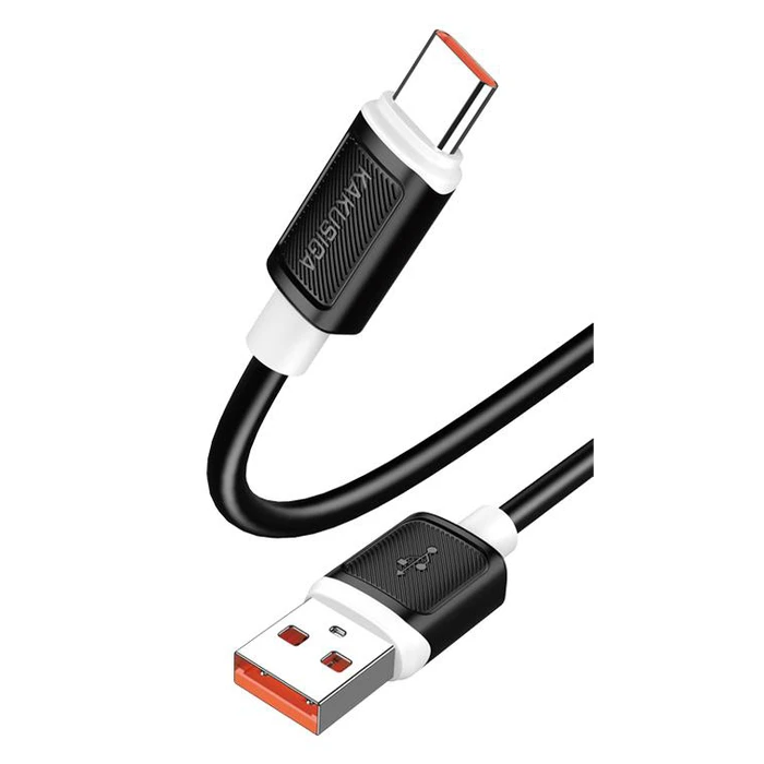 Καλώδιο USB-C Kakusiga σε USB KSC-998, Σιλικόνης, 5A, 480Mbps, 1M, Μαύρο