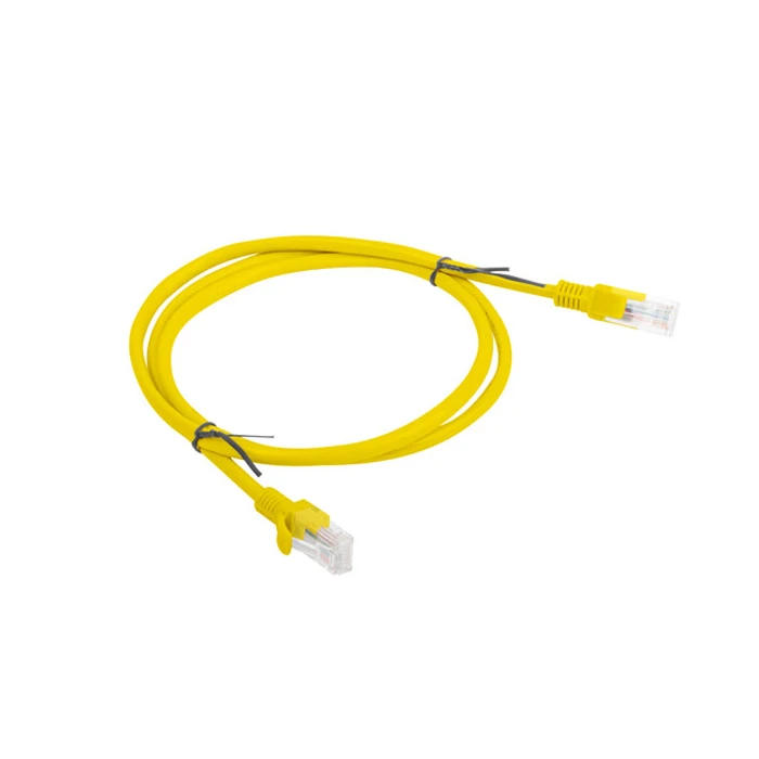 Καλώδιο Δικτύου Lanberg RJ45, Cat. 5e, UTP, 1m, Yellow